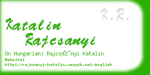 katalin rajcsanyi business card